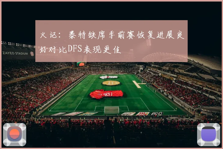 火记：泰特缺席季前赛恢复进展良好对比DFS表现更佳
